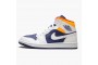 Latest Jordan 1 Mid Royal Blue Laser Orange 554724-131 Shoes