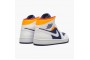 Latest Jordan 1 Mid Royal Blue Laser Orange 554724-131 Shoes