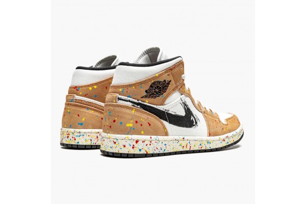 Shop Jordan 1 Mid SE Brushstroke DA8005-100 Shoes