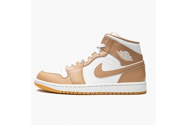 Cheap Jordan 1 Mid Tan Gum 554724-271 Shoes