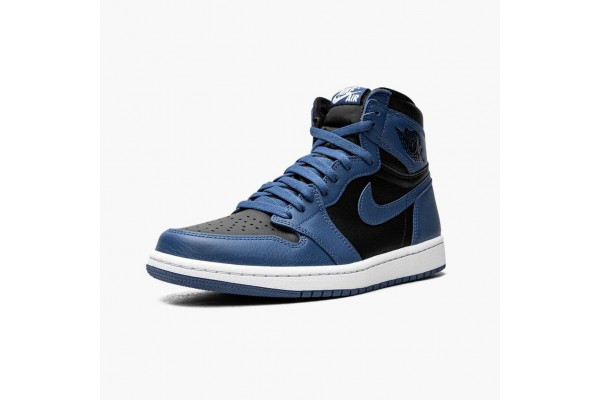 Good Jordan 1 Retro High OG Dark Marina Blue 555088-404 Shoes