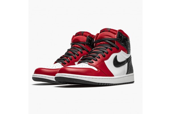 Shop Jordan 1 High Retro Satin Snake CD0461-601 Shoes