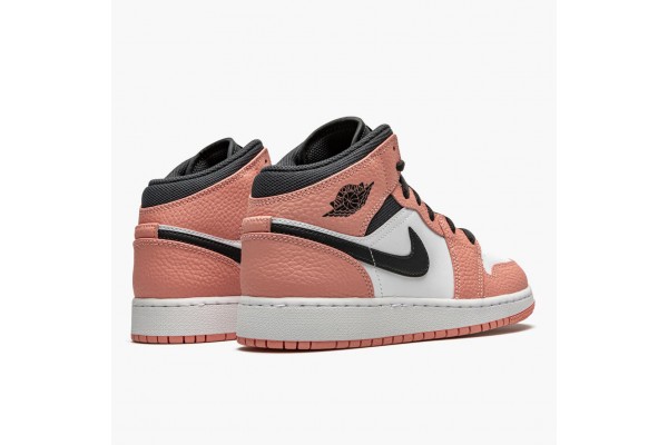 Shop Jordan 1 Mid Pink Quartz 555112-603 Shoes