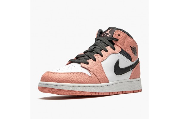 Shop Jordan 1 Mid Pink Quartz 555112-603 Shoes