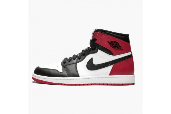 New Jordan 1 Retro High Black Toe 555088-184 Shoes