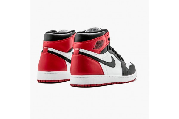 New Jordan 1 Retro High OG Black Toe 555088-125 Shoes