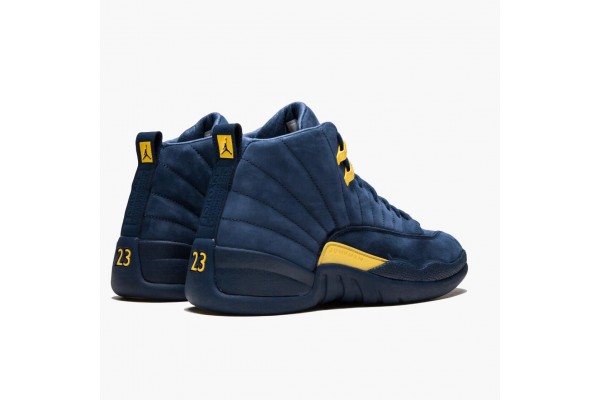 Buy Jordan 12 Retro Michigan BQ3180-407 Shoes