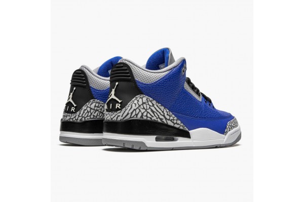 Discount Jordan 3 Retro Varsity Royal Cement CT8532-400 Shoes