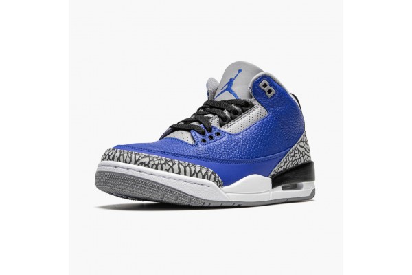 Discount Jordan 3 Retro Varsity Royal Cement CT8532-400 Shoes