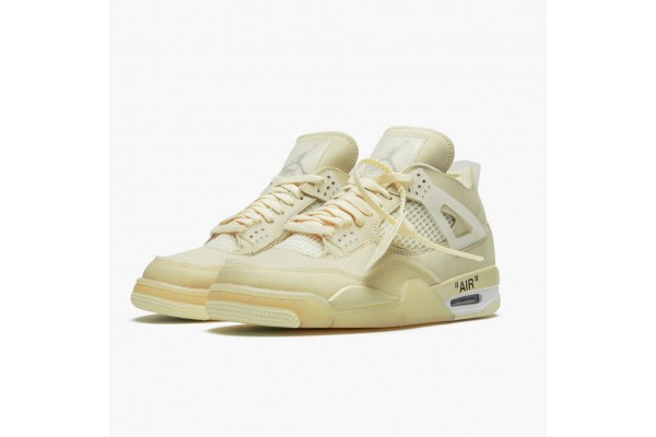 Good Jordan 4 Retro Off-White Sail CV9388-100 Shoes