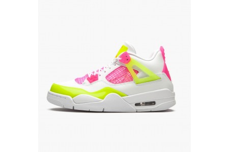 Discount Jordan 4 Retro White Lemon Pink CV7808-100 Shoes