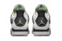 Latest Jordan 4 Retro White Oil Green Dark Ash AQ9129-103 Shoes