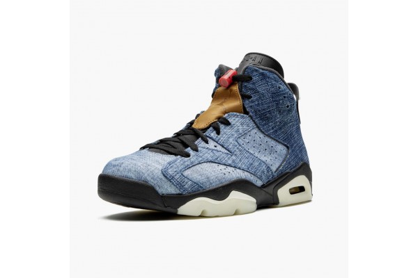 Cheap Jordan 6 Retro Washed Denim 384664-060 Shoes