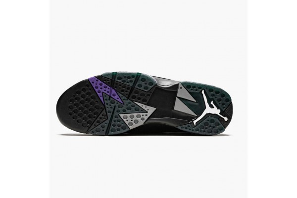 Discount Jordan 7 Retro Ray Allen Black Fierce Purpler Dark Stee 304775-053 Shoes