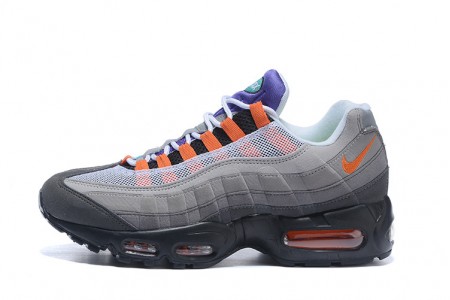 Cheap Womens/Mens Air Max 95 OG QS Blacksafety Orangevolt Sneakers 810374-078