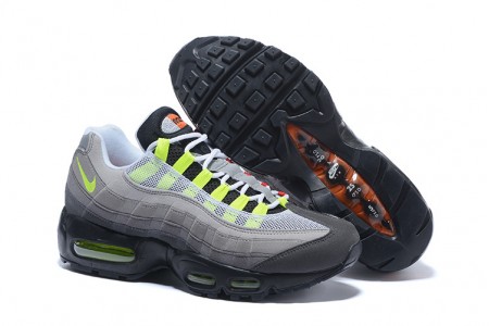 Cheap Womens/Mens Air Max 95 OG QS Blacksafety Orangevolt Sneakers 810374-078