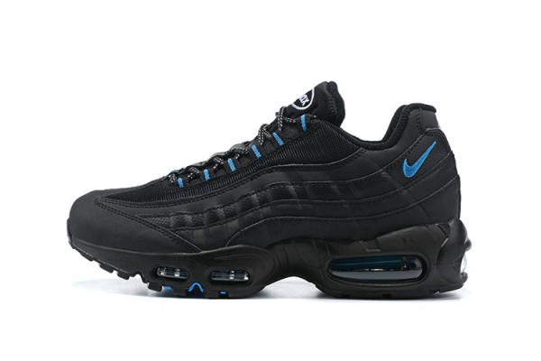 Cheap Mens Air Max 95 TT Black and Blue Sneakers