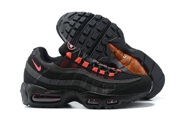 Cheap Mens Air Max 95 TT Black and Red Sneakers