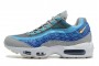 Cheap Mens Air Max 95 TT Blue Grey White Sneakers CW7992-001