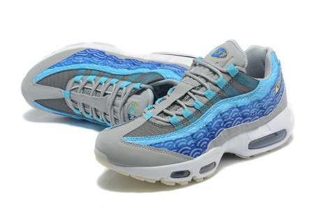 Cheap Mens Air Max 95 TT Blue Grey White Sneakers CW7992-001