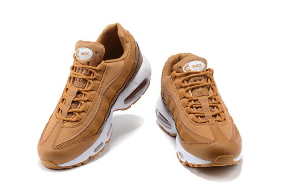 Cheap Mens Air Max 95 TT Brown and White Sneakers 