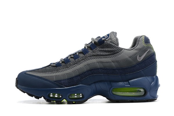 Cheap Mens Air Max 95 TT Grey Blue and Black Black Sneakers DA1504-400 