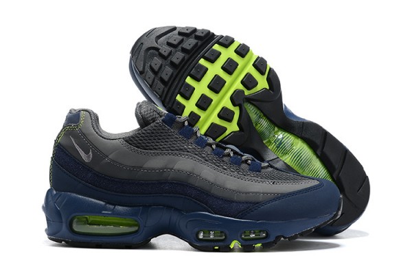 Cheap Mens Air Max 95 TT Grey Blue and Black Black Sneakers DA1504-400 