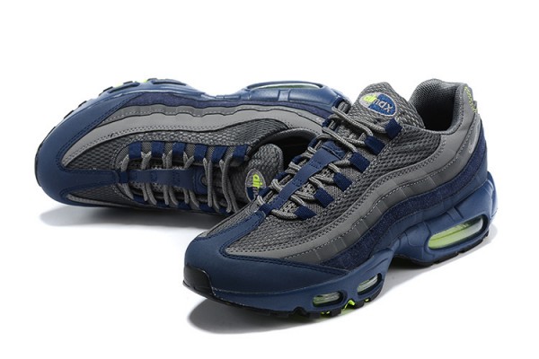 Cheap Mens Air Max 95 TT Grey Blue and Black Black Sneakers DA1504-400 