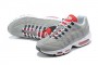 Cheap Mens Air Max 95 TT Grey White and Red Sneakers 