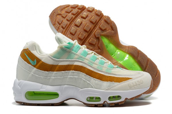 Cheap Mens Air Max 95 TT White  Green Brown Sneakers CZ0154-100 