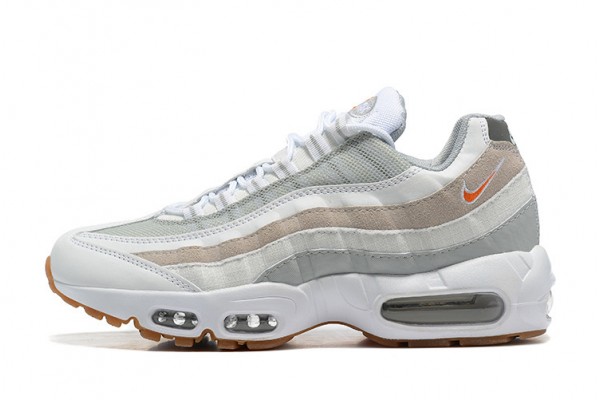 Cheap Mens Air Max 95 TT White Grey and Orange Sneakers DM0011-100 