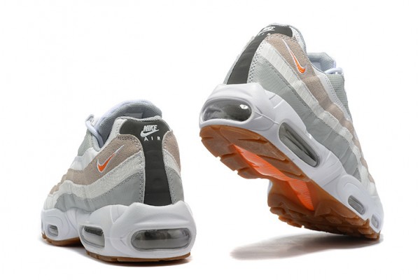 Cheap Mens Air Max 95 TT White Grey and Orange Sneakers DM0011-100 