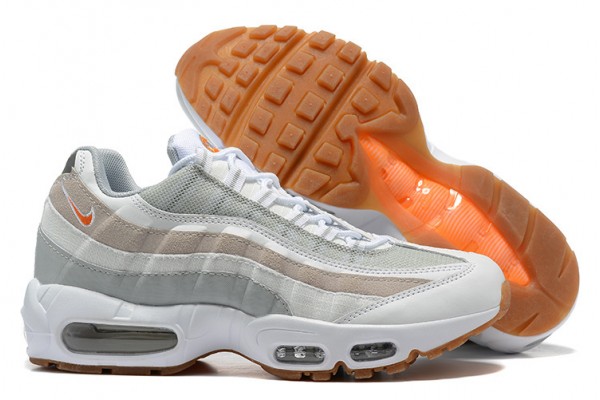 Cheap Mens Air Max 95 TT White Grey and Orange Sneakers DM0011-100 