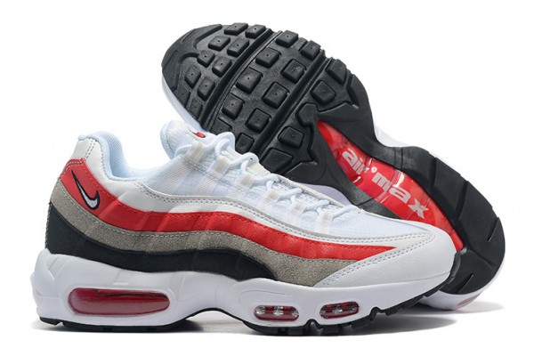 Cheap Mens Air Max 95 TT White Red Sneakers DQ3430-001