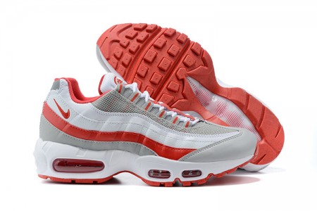 Cheap Mens Air Max 95 TT White Red and Grey Sneakers