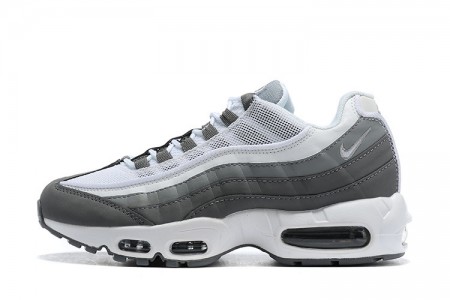 Cheap Mens Air Max 95 TT White and Grey Sneakers