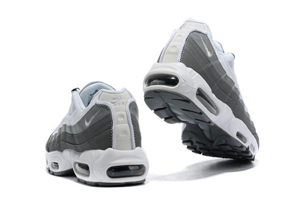 Cheap Mens Air Max 95 TT White and Grey Sneakers