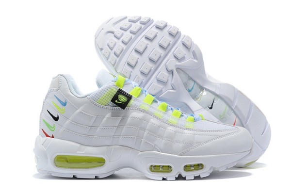 Cheap Womens/Mens Air Max 95 TT Worldwide White Yellow Sneakers CV9030-100