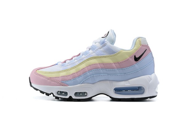 Cheap Womens Air Max 95 TT Blue Yellow Pink Sneakers