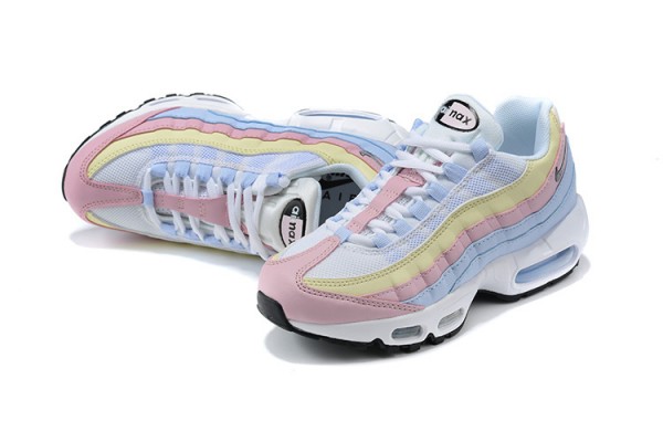 Cheap Womens Air Max 95 TT Blue Yellow Pink Sneakers