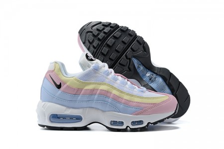 Cheap Womens Air Max 95 TT Blue Yellow Pink Sneakers