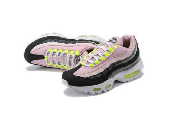 Cheap Womens Air Max 95 TT Pink Black White Sneakers