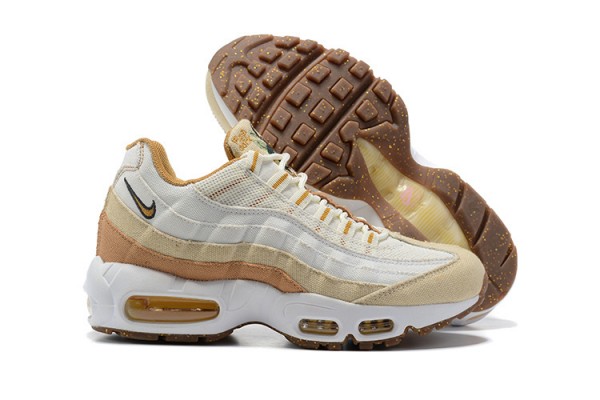 Cheap Womens Air Max 95 TT White Brown Sneakers DC3991-100