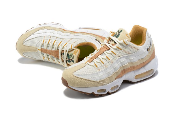 Cheap Womens Air Max 95 TT White Brown Sneakers DC3991-100