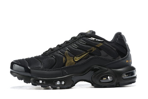 Cheap Mens Air Max Plus Tn Black Gold Sneakers