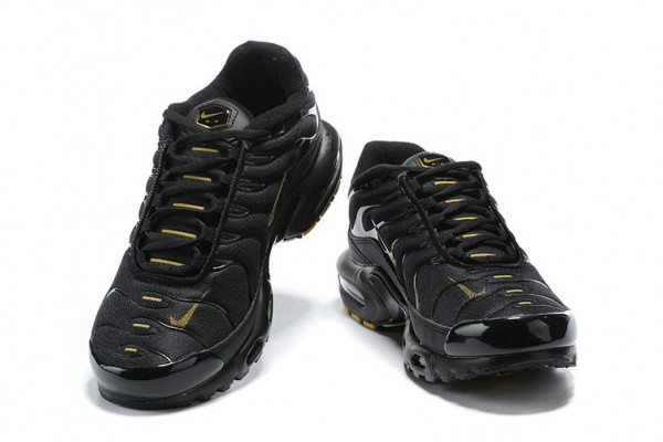 Cheap Mens Air Max Plus Tn Black Gold Sneakers