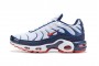 Cheap Mens Air Max Plus Tn QS White Blue and Red Sneakers