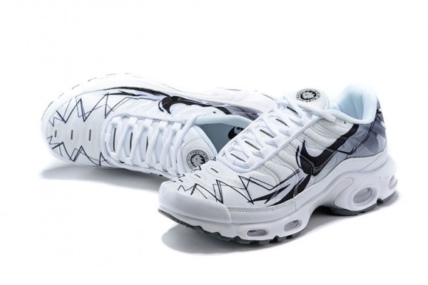 Cheap Mens Air Max Plus Tn White Black Sneakers BV1983-100