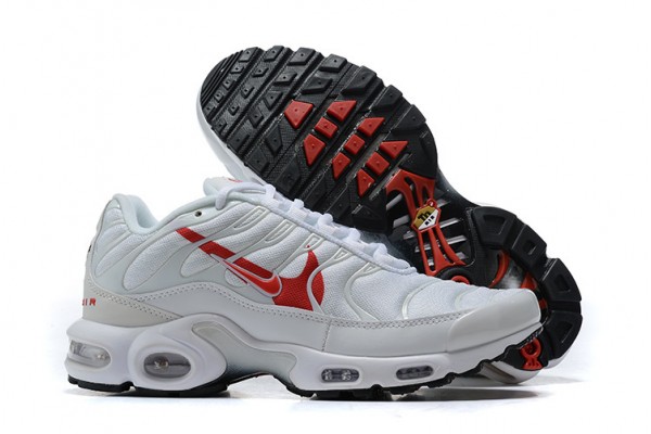 Cheap Mens Air Max Plus Tn White Red Sneakers CU3454-100