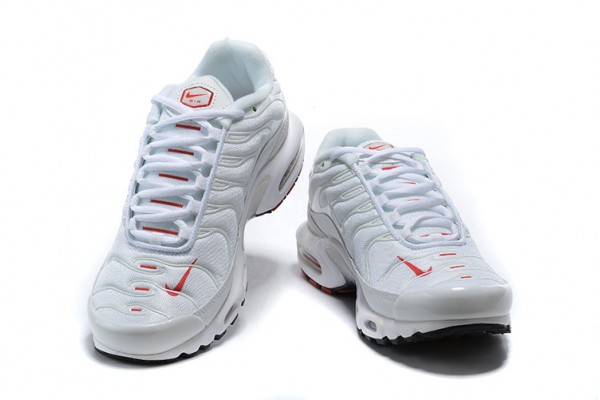 Cheap Mens Air Max Plus Tn White Red Sneakers CU3454-100